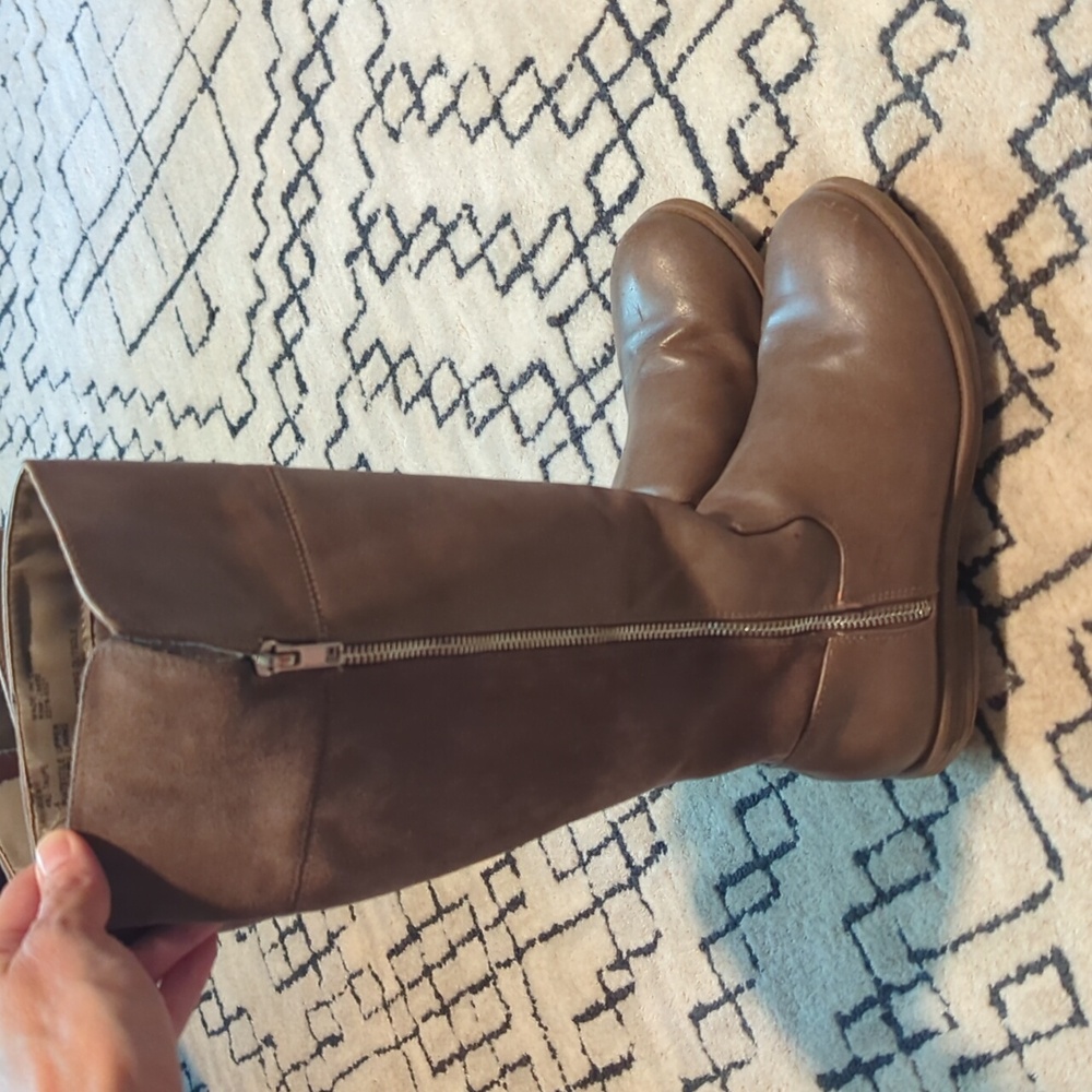 Steve Madden Leather Knee-High Boots Size 4